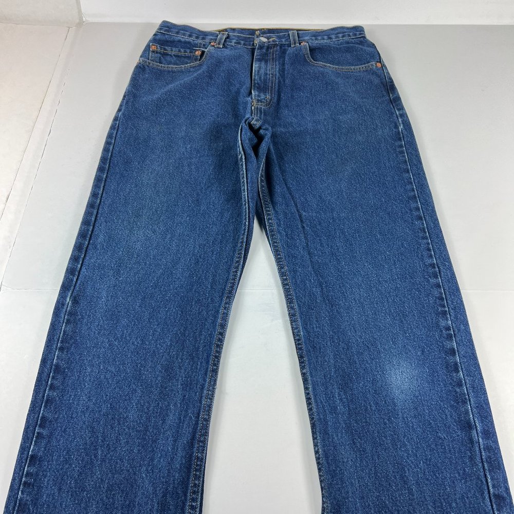 VTG Levi's Jeans Men's 31 x 31* 505 Regular Straight Leg Dark Blue Denim Cotton